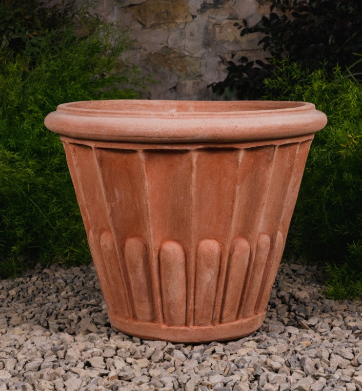 FESTOONED ORCETTO TERRACOTTA POT